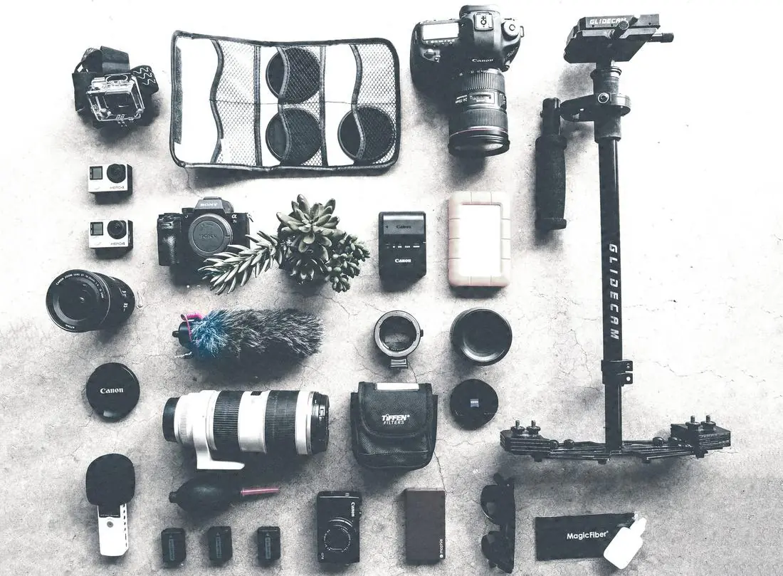 Equipo profesional de impresión y fotografía